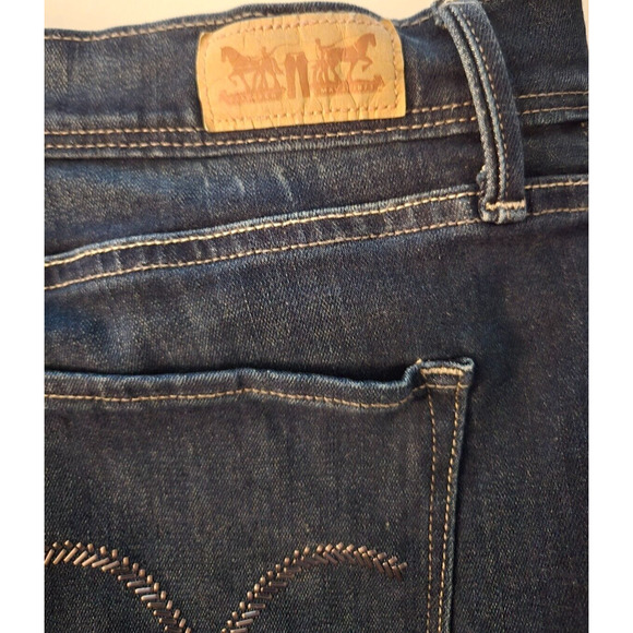 Levi's 512 Skinny Jeans Mens 34x31 Dark Wash Slim Fit Stretch Denim - Picture 6 of 9